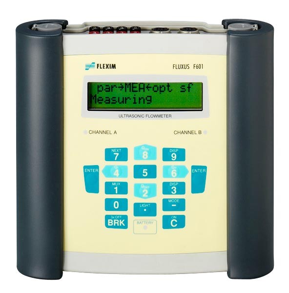 Přenosný, ultrazvukový průtokoměr pro kapaliny Fluxus F601