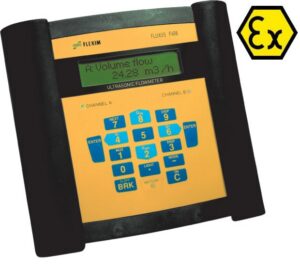 Přenosný, ultrazvukový průtokoměr pro kapaliny Fluxus F608 Ex